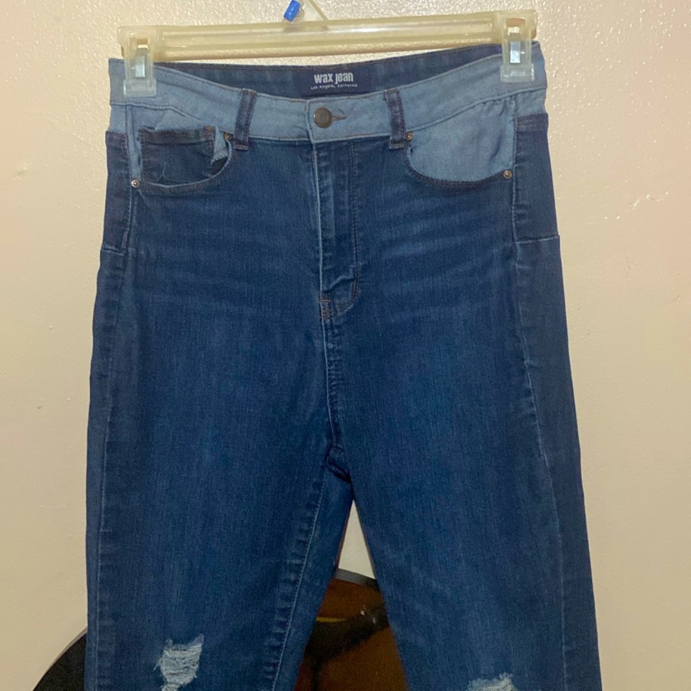 Distressed jeans